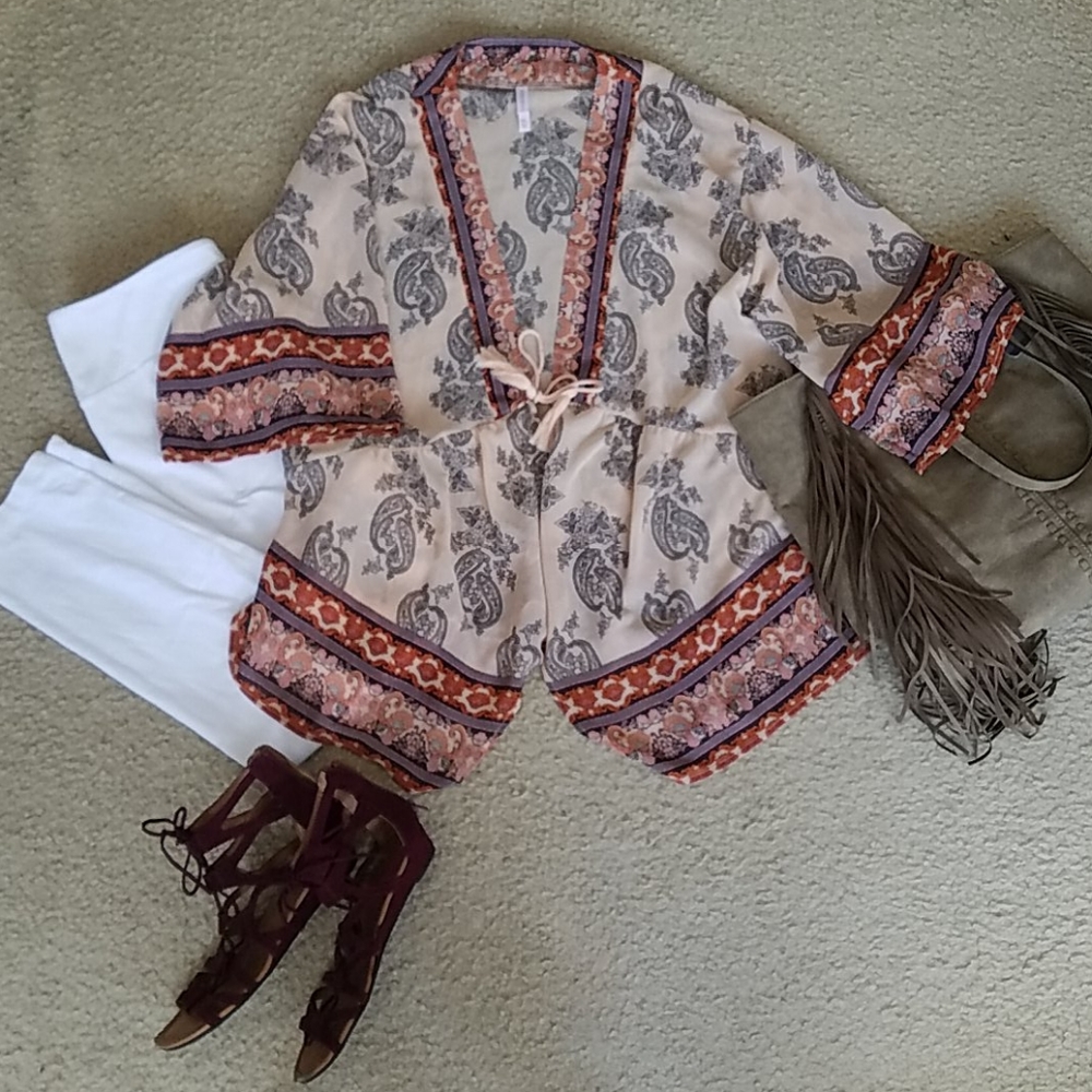 Xhilaration NWOT Tie Front Kimono